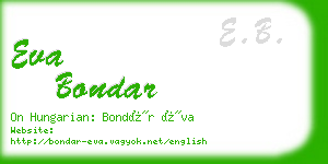 eva bondar business card